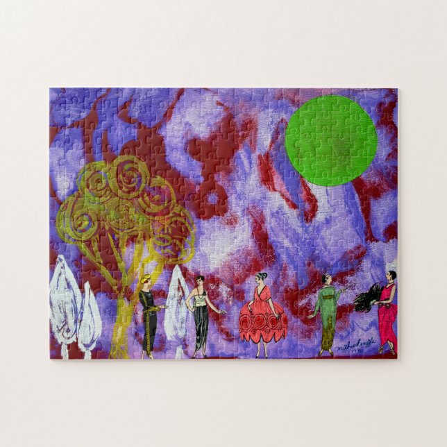 Infanta's Moonlight Garden Party by Michael Moffa Jigsaw Puzzle (Horizontal)