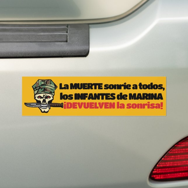 INFANTERÍA DE MARINA BUMPER STICKER (On Car)