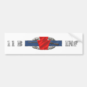 INFANTRY 11B 28th Infantry Division Bumper Sticker