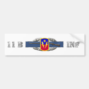 INFANTRY 11B 40th Infantry Brigade Combat T Bumper Sticker