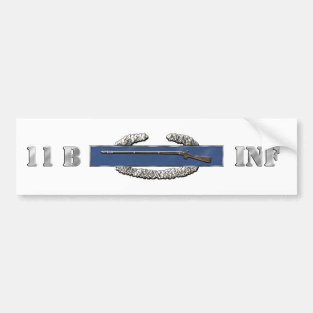 INFANTRY 11B BUMPER STICKER (Front)