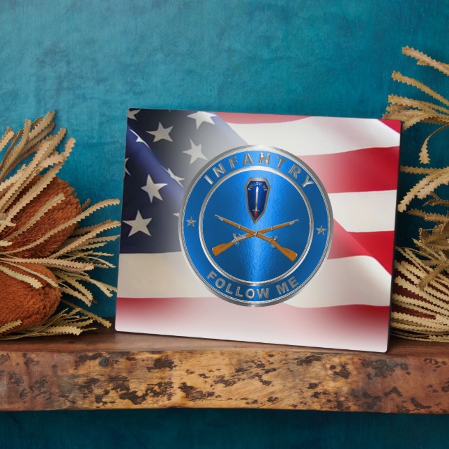 Infantry Army Veteran   Plaque (Side)