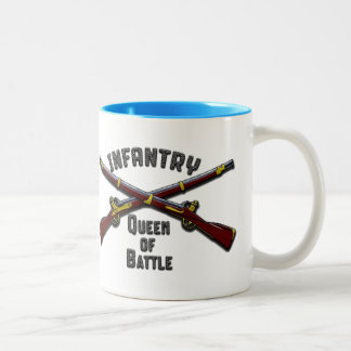 Infantry - Queen of Battle - Drinkware Two-Tone Coffee Mug