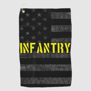 Infantry Subdued American Flag Golf Towel