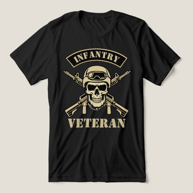 Infantry Veteran Tri-Blend Shirt (Design Front)