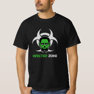 Infected Area Zombie Warning T-Shirt