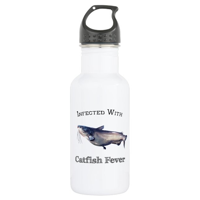 Infected With Catfish Fever 532 Ml Water Bottle (Front)