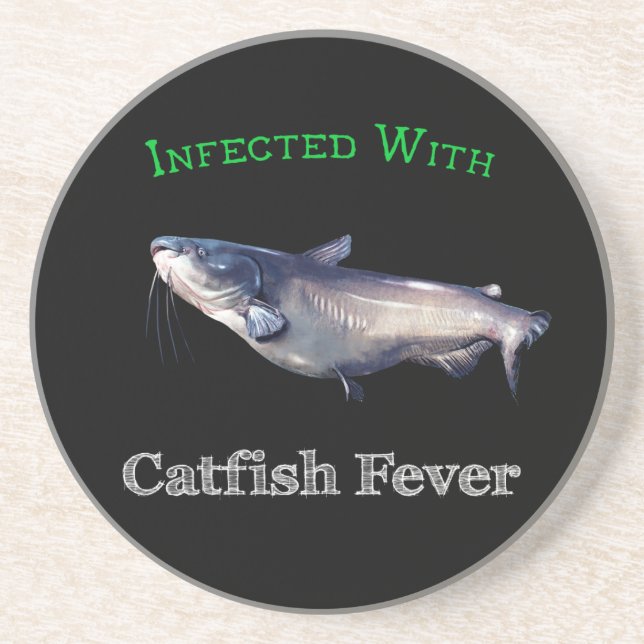 Infected With Catfish Fever Coaster (Front)