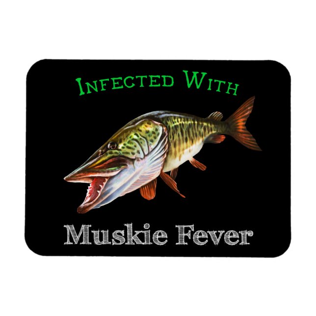 Infected With Muskie Fever Magnet (Horizontal)