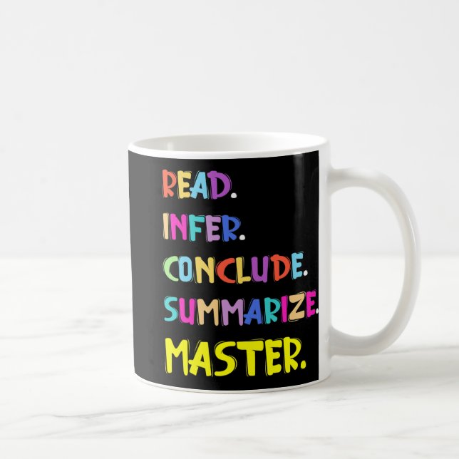 Infer Conclude Summarize Master Teachers Test Day  Coffee Mug (Right)