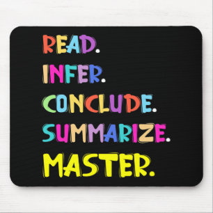 Infer Conclude Summarize Master Teachers Test Day Mouse Pad