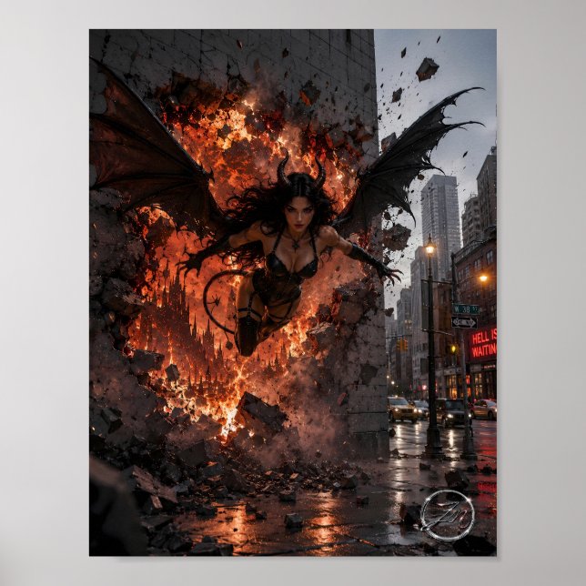 Infernal Breakthrough Urban Fantasy Poster (Front)