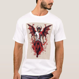 Infernal Clash: Devil Angel T-Shirt Designs"