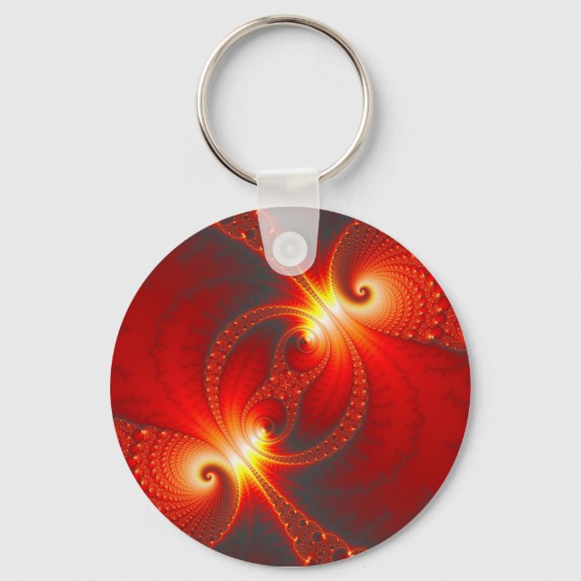 Infernal - Fractal Art Keychain (Front)