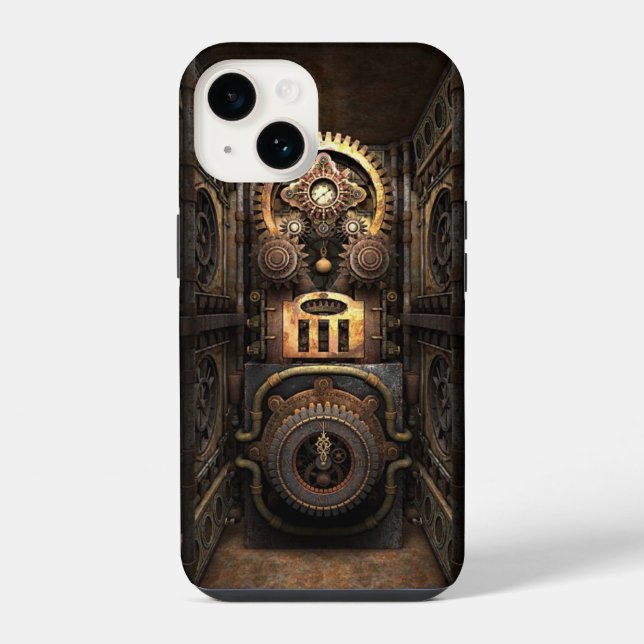 Infernal Steampunk Contraption iPhone Case (Back)