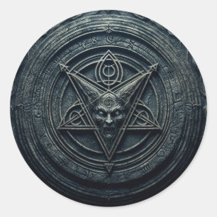 Infernal Temptation Classic Round Sticker