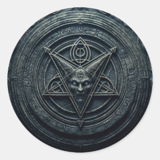 Infernal Temptation Classic Round Sticker