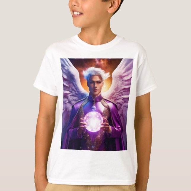 Inferno Conqueror: Epic Devil Angel Esports Logo. T-Shirt (Front)