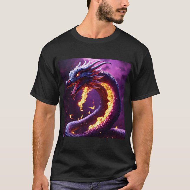 Inferno Guardian: The Mighty Dragon T-Shirt (Front)