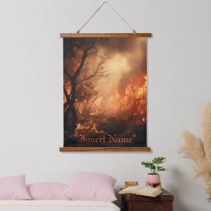 Inferno Hanging Tapestry