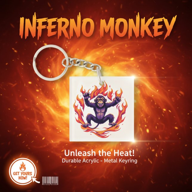 Inferno Monkey Keychain (Creator Uploaded)