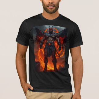 Inferno Sentinel: Fearsome Demon Warrior T-shirt 