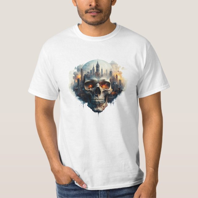 Inferno Skull T-Shirt (Front)