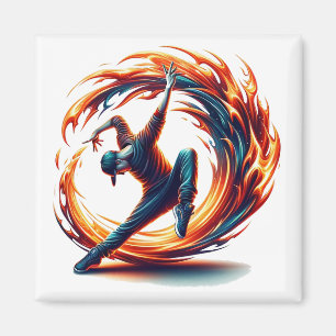 Inferno Spin - Ignite the spirit of Breakdance Magnet