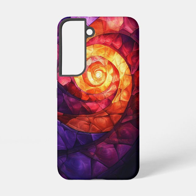  Inferno Spiral Samsung Galaxy S22 Case (Back)