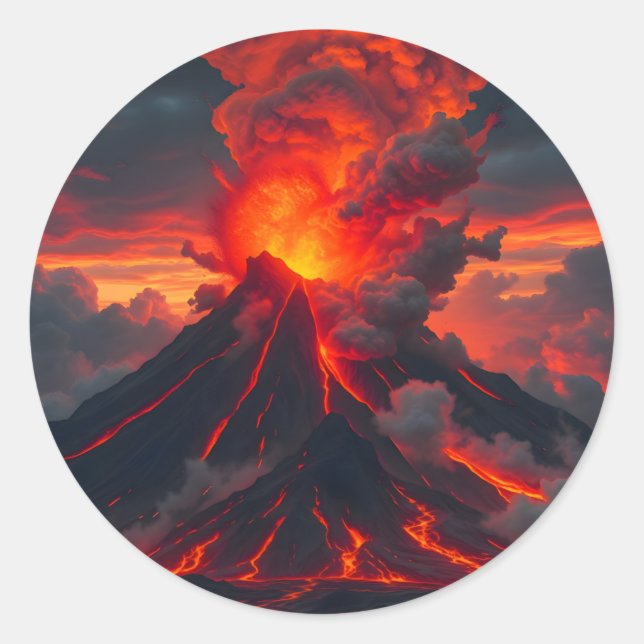 Inferno Summit -  Classic Round Sticker (Front)
