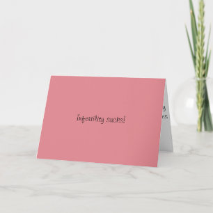 Infertility and Baby Showers Card