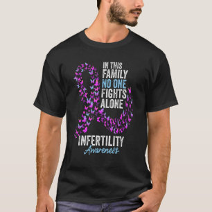 Infertility Awareness Month Butterflies Pink And B T-Shirt
