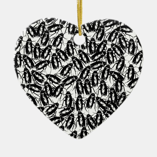 Infested With Cockroaches Ceramic Ornament (Front)