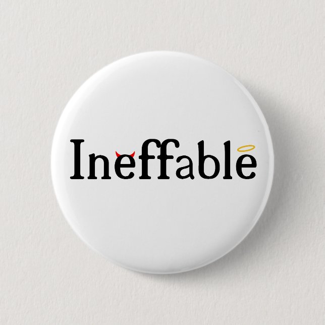 Inffable Heaven and Hell 2 Inch Round Button (Front)