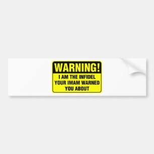 INFIDEL BUMPER STICKER