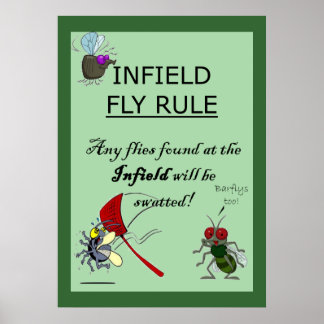 Infield Fly Rule Poster