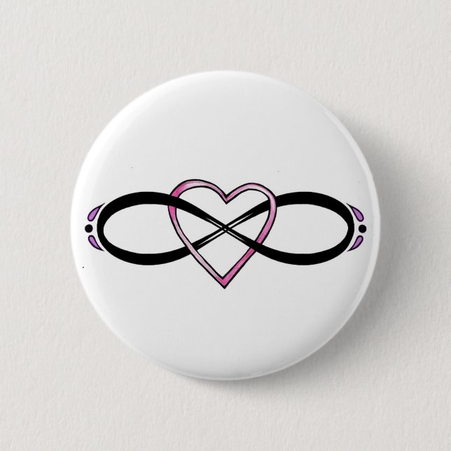 Infinate Love design 2 Inch Round Button (Front)
