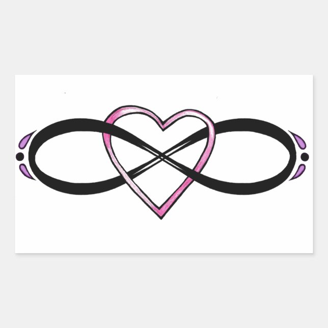 Infinate Love design Sticker (Front)