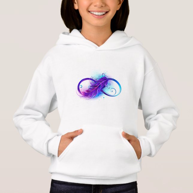 Infini avec plume violette (Devant)