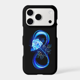 Infini lumineux avec rose bleue