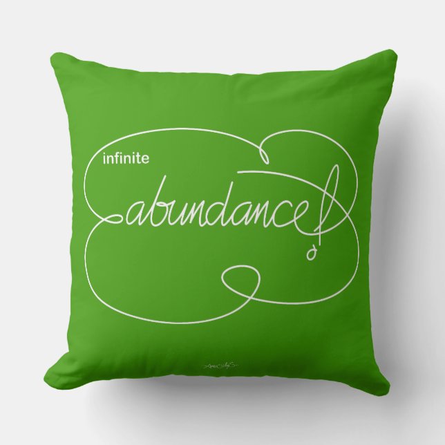 infinite ABUNDANCE - Bold CloudS - W Throw Pillow (Front)