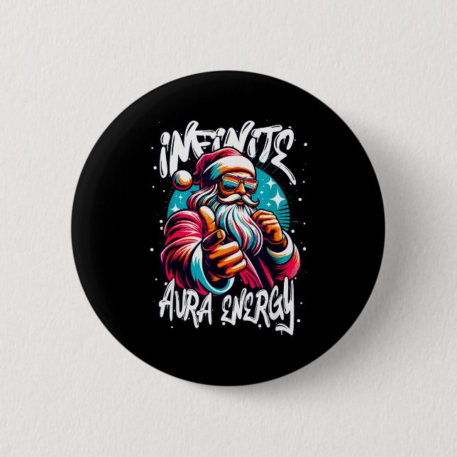 Infinite Aura Energy And Sigma Rizzmas  2 Inch Round Button (Front)