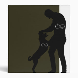"Infinite Bond" Dog & Owner Silhouette Binder