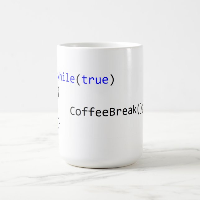 Infinite Coffee Break Loop Coffee Mug (Center)