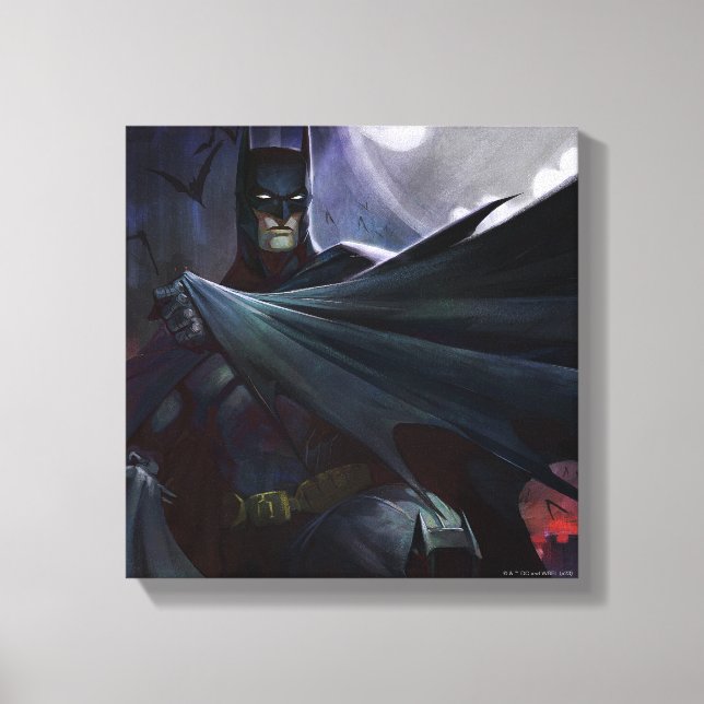 Infinite Crisis Batman Illustration Canvas Print (Front)