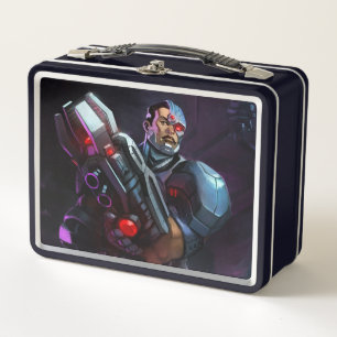 Infinite Crisis Cyborg Illustration Metal Lunch Box