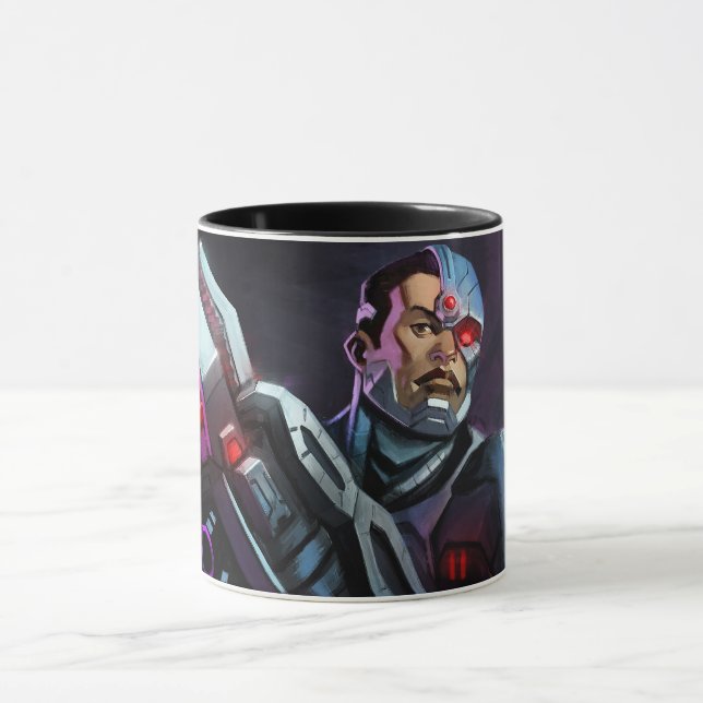 Infinite Crisis Cyborg Illustration Mug (Center)