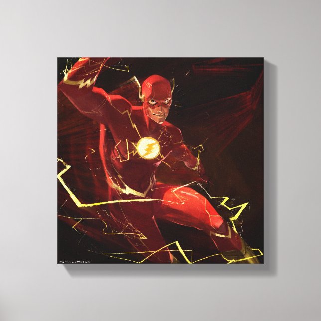 Infinite Crisis Flash Illustration Canvas Print (Front)