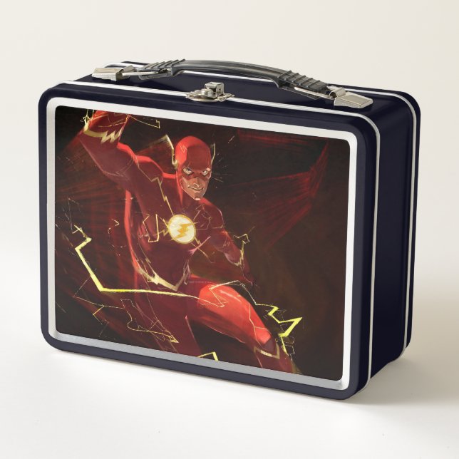 Infinite Crisis Flash Illustration Metal Lunch Box (Front)