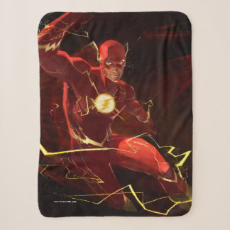 Infinite Crisis Flash Illustration Sherpa Blanket